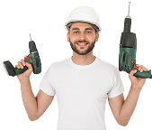 Работник с инструментами