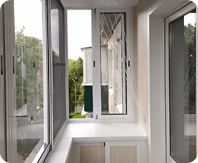 остекленный балкон